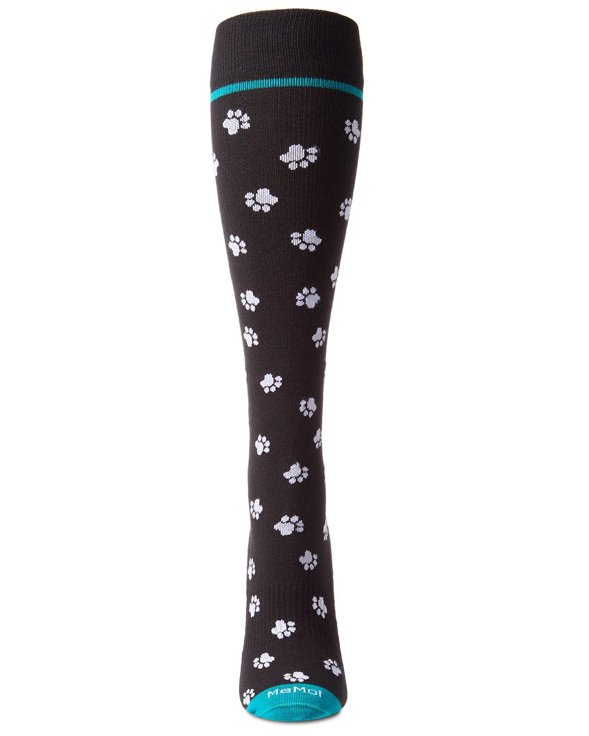 Unisex "Paw Prints" Cotton Blend Knee-High Moderate Compression Socks sold by MeMoi product image thumbnail 2