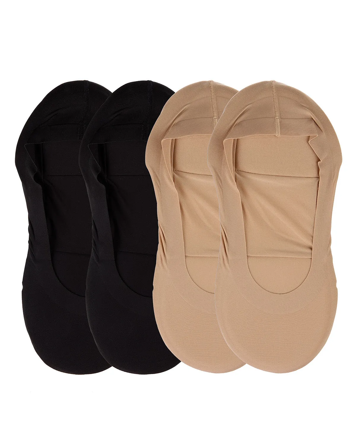 4 Pairs Women's Cushioned Fine Edge No-Show Sock Liner sold by MeMoi product image thumbnail 2