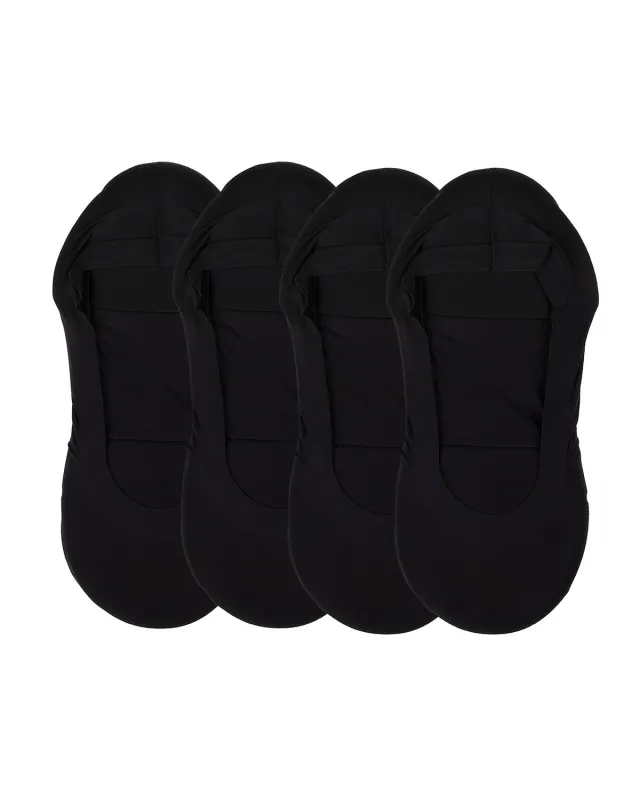 4 Pairs Women's Cushioned Fine Edge No-Show Sock Liner sold by MeMoi
