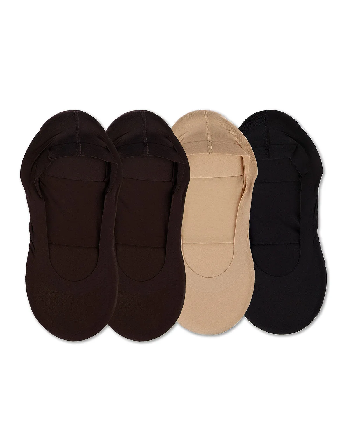4 Pairs Women's Cushioned Fine Edge No-Show Sock Liner sold by MeMoi product image thumbnail 3