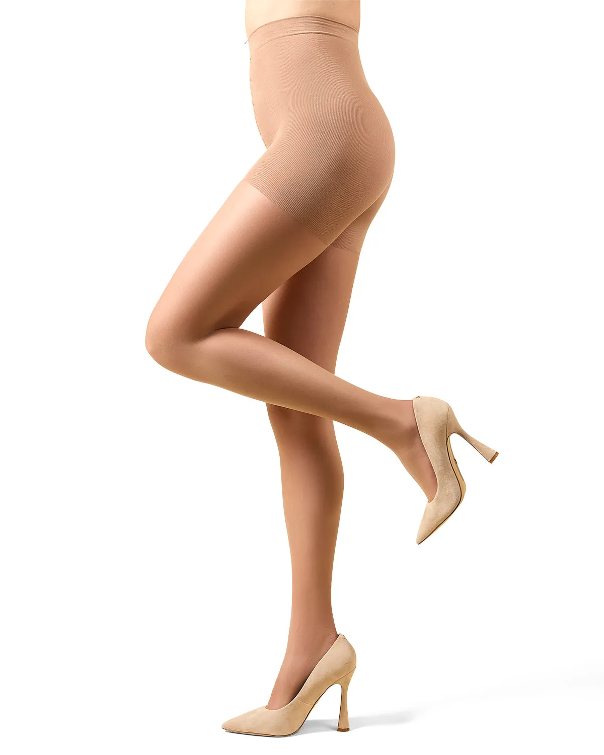 Women's Cotton On Top Crystal Sheer 12 Denier Pantyhose sold by MeMoi product image thumbnail 2