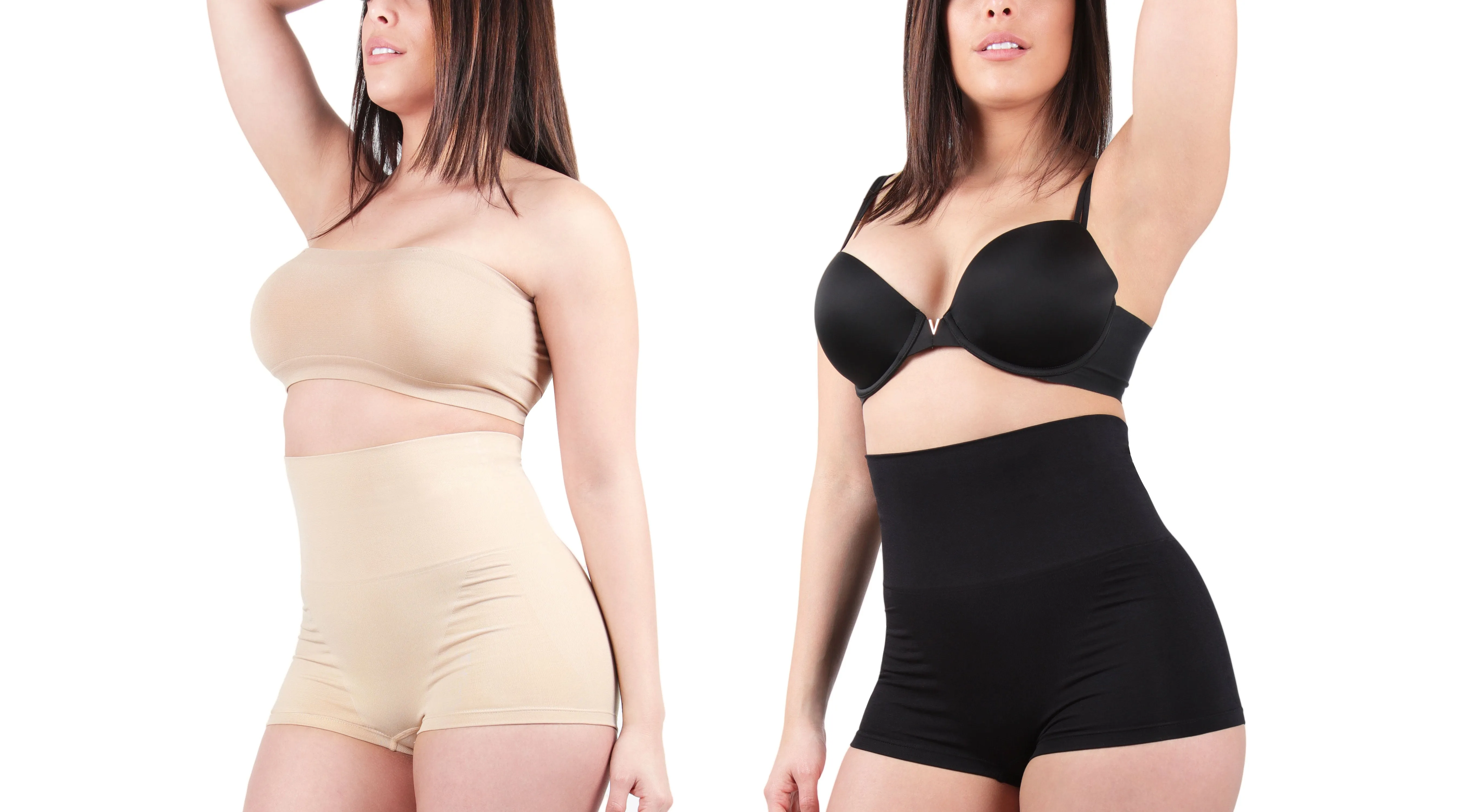 2 Pair Women's High-Waist Boy Short Shaping Briefs sold by MeMoi product image thumbnail 3