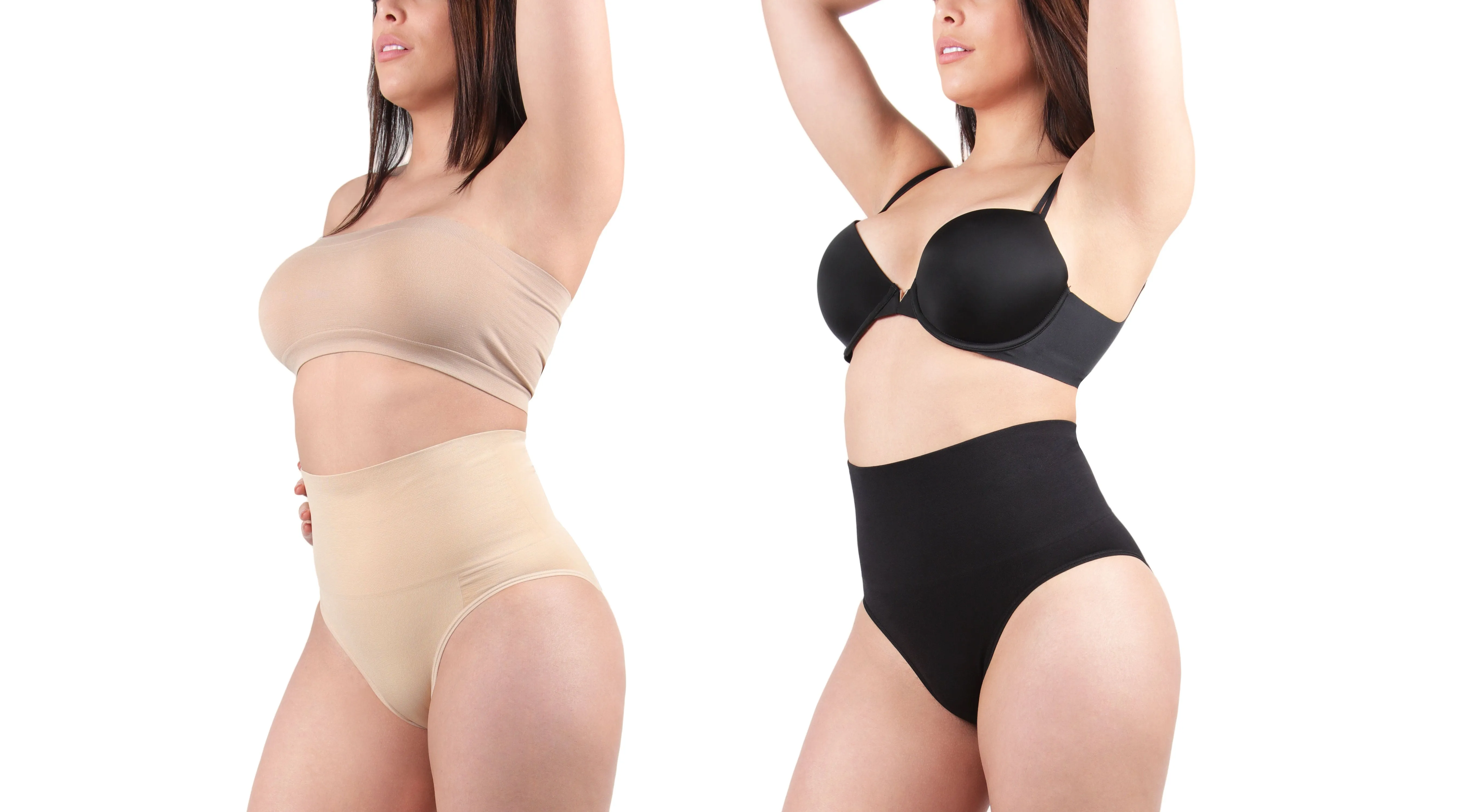 2 Pair Women's Full Coverage High Waisted Shaping Briefs sold by MeMoi product image thumbnail 2