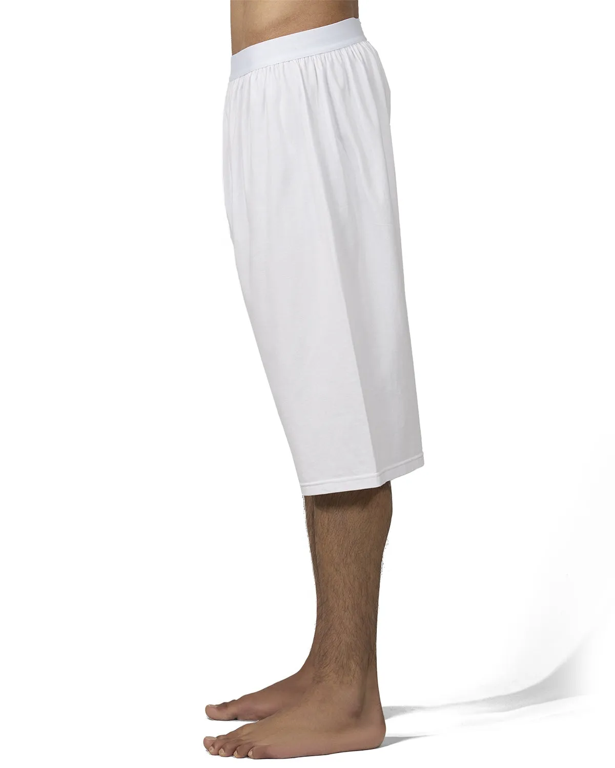 2 Pair Men's Knee-Length Cotton-Rich Knit Boxer Shorts sold by MeMoi product image thumbnail 3