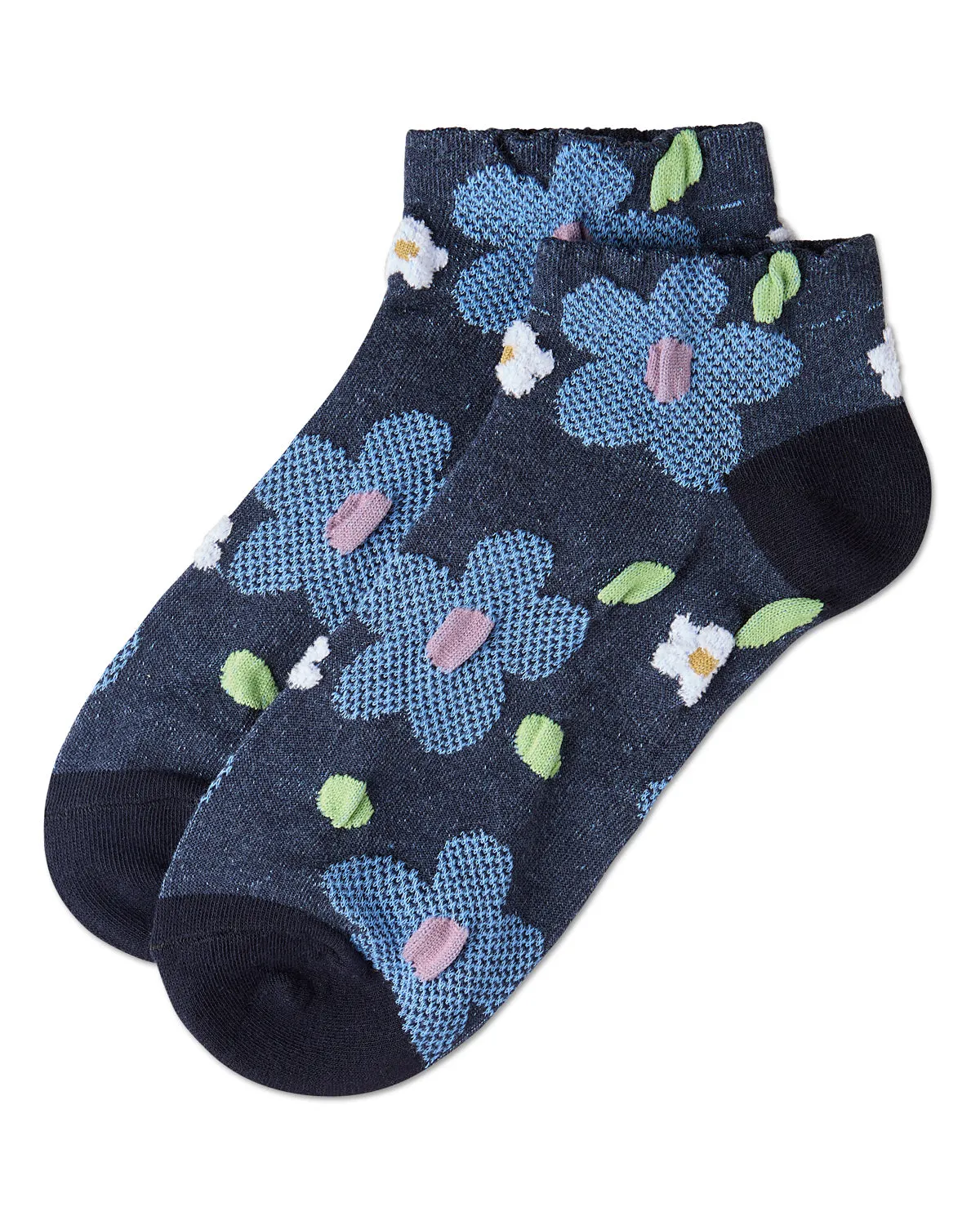 Women's Daisy Dimensional Shortie Socks sold by MeMoi product image thumbnail 3