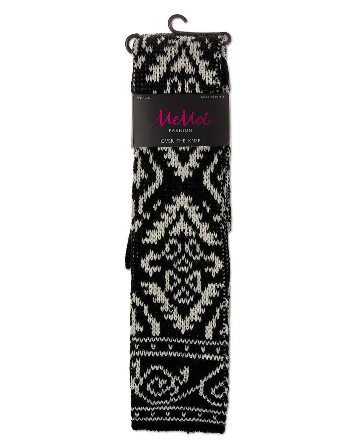 Women's Damask Acrylic and Wool Blend Over The Knee Socks sold by MeMoi product image thumbnail 3