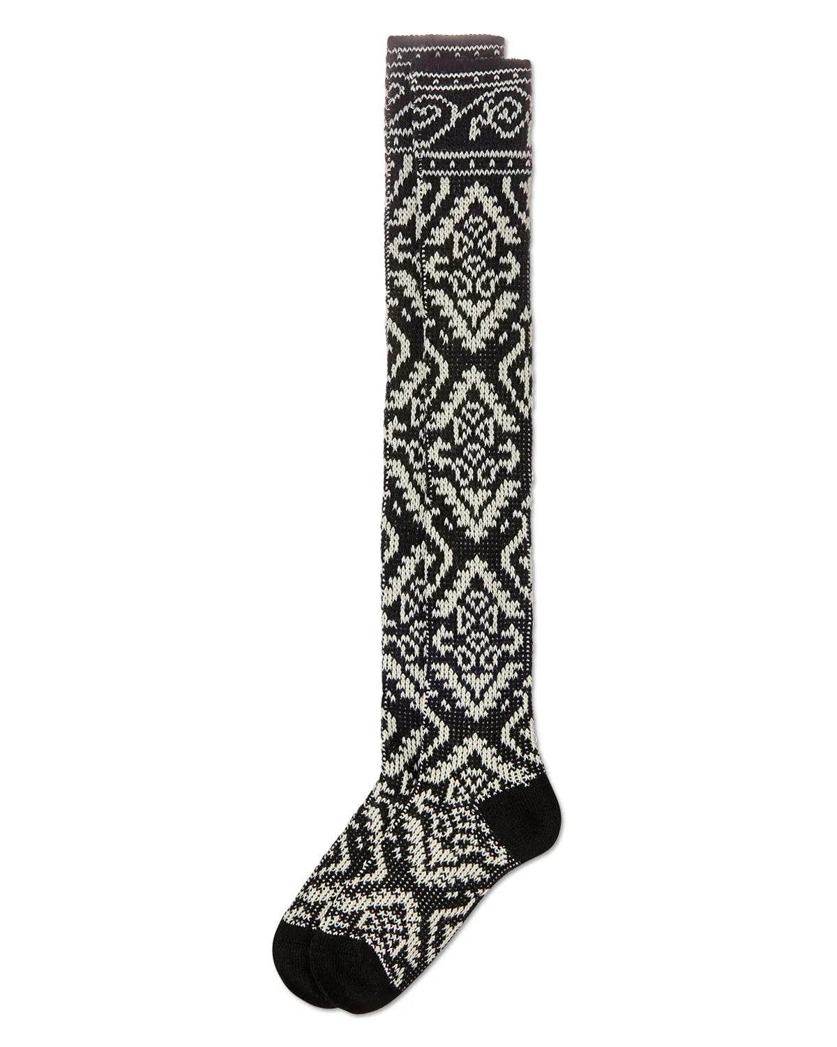 Women's Damask Acrylic and Wool Blend Over The Knee Socks sold by MeMoi product image thumbnail 4
