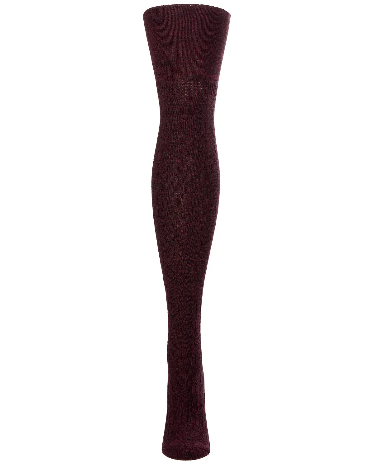 Women's Cotton Rich "Wintry Cable" Over the Knee Socks sold by MeMoi product image thumbnail 2