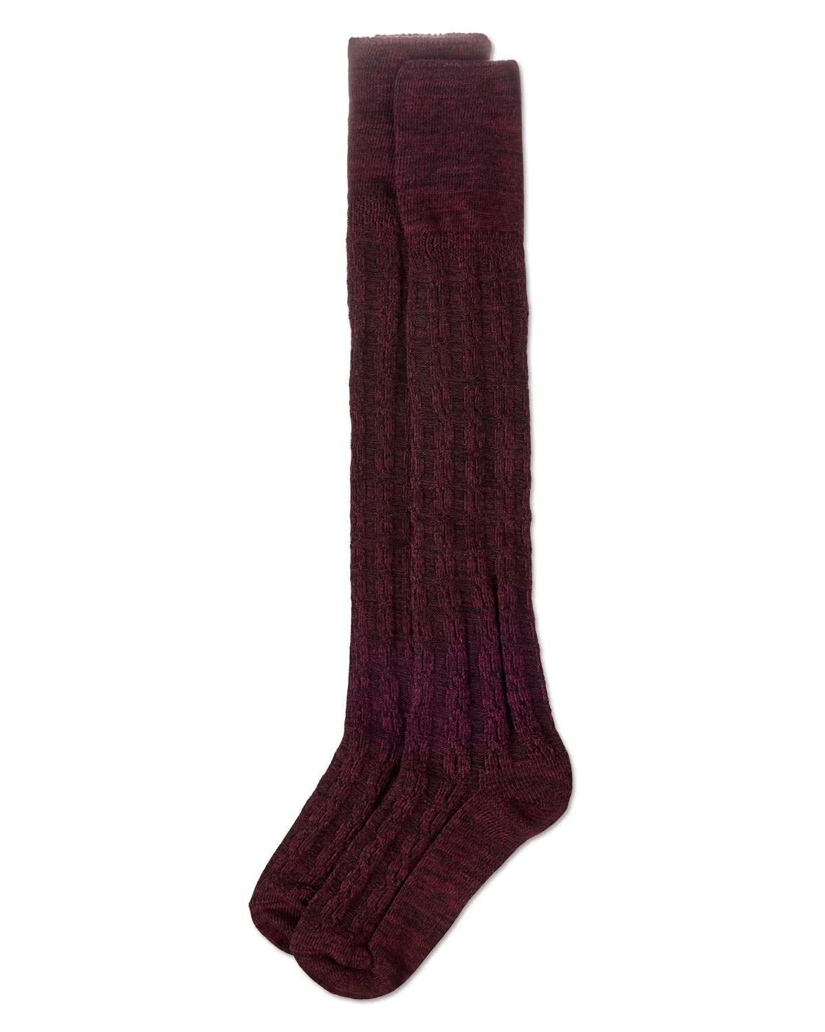 Women's Cotton Rich "Wintry Cable" Over the Knee Socks sold by MeMoi product image thumbnail 3