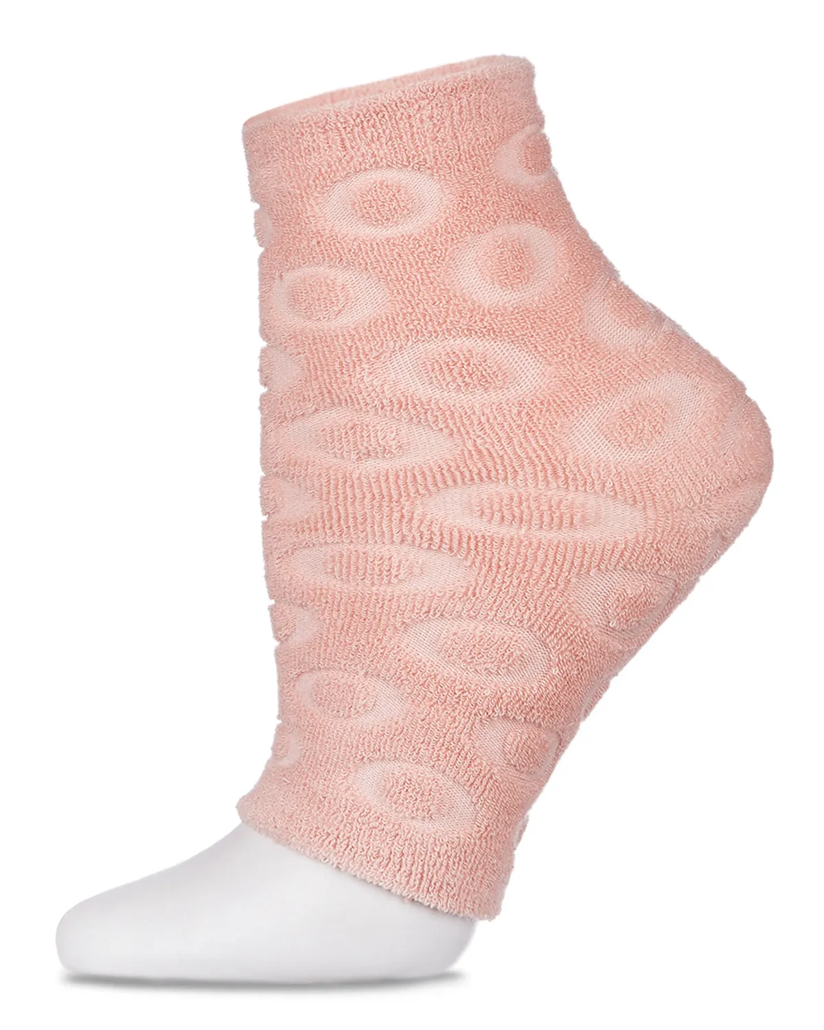 Women's Dot-Patterned Cotton Blend Gel-Lined Mint Scented Pedicure Sock sold by MeMoi product image thumbnail 3