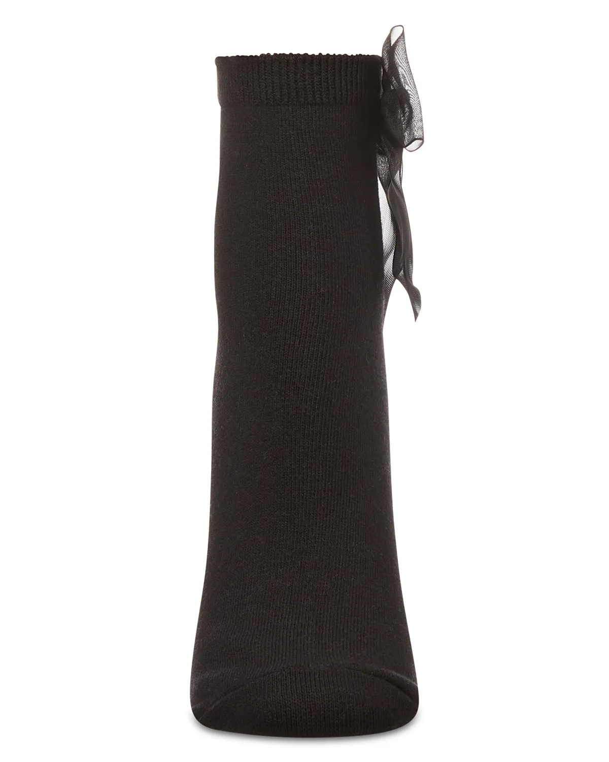 Women's Cotton Rich Tulle Bow Trimmed Ankle Sock sold by MeMoi product image thumbnail 5