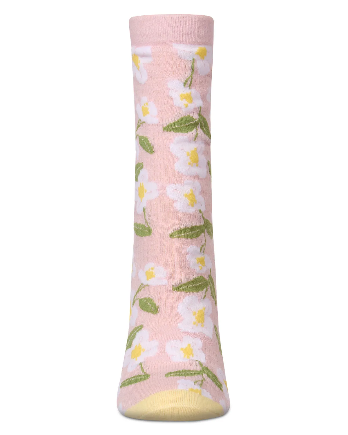 Women's Daisy Pointelle Crew Socks sold by MeMoi product image thumbnail 4