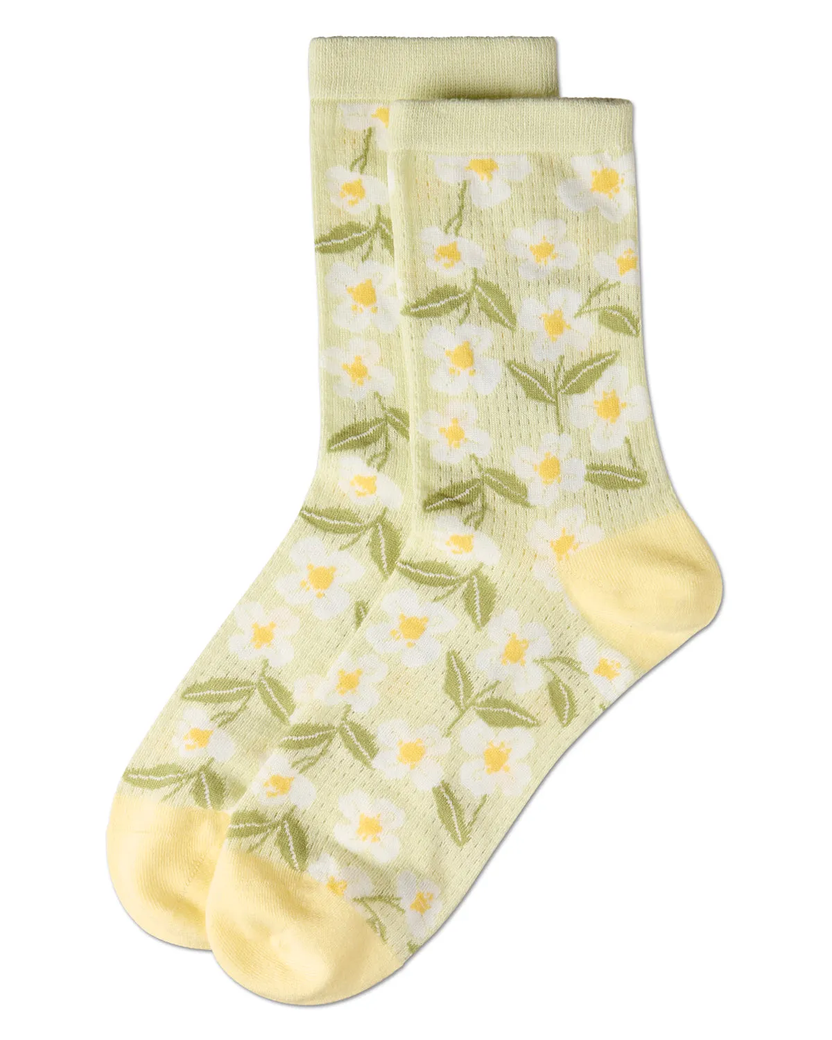 Women's Daisy Pointelle Crew Socks sold by MeMoi product image thumbnail 5