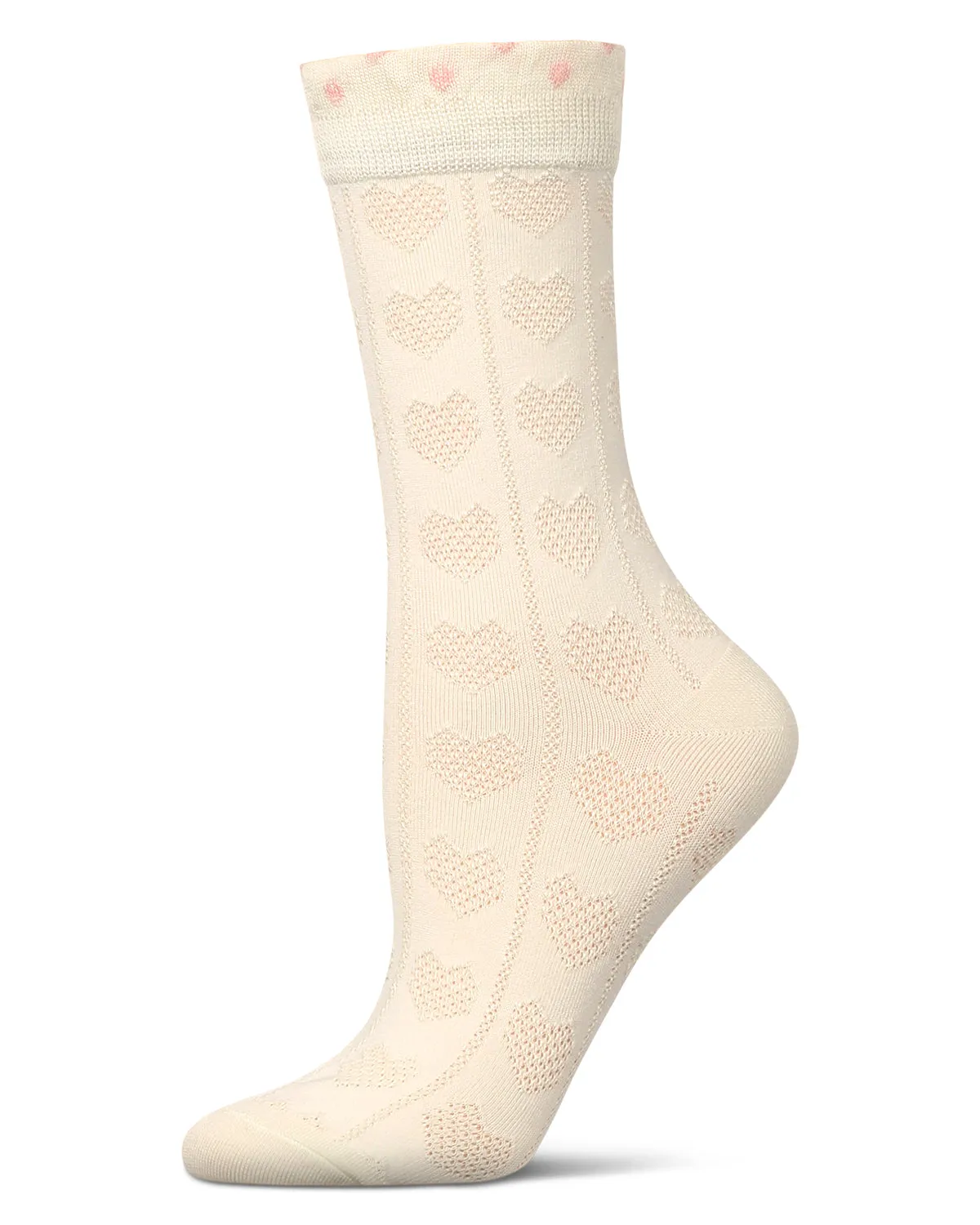 Women's 3D Heart Dimensional Crew Socks sold by MeMoi