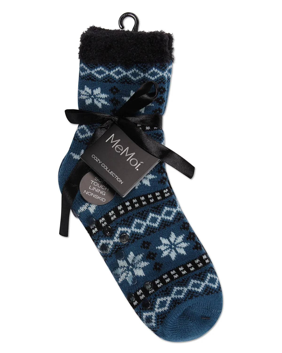 Women's Merry Snowflake Cozy Lined Crew Socks sold by MeMoi product image thumbnail 2