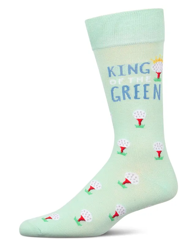 Men's King of the Green Bamboo Crew Socks sold by MeMoi