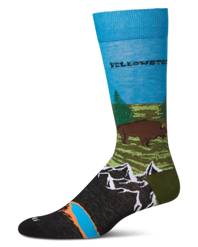 Men's Yellowstone Rayon From Bamboo Crew Socks sold by MeMoi