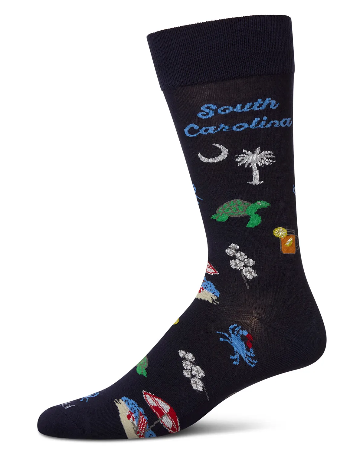 Men's South Carolina Rayon From Bamboo Crew Socks sold by MeMoi