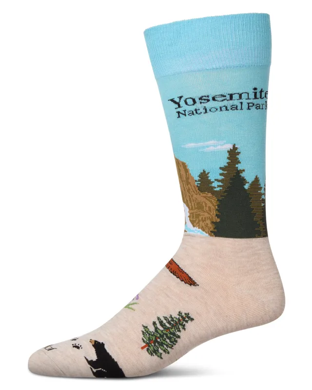 Men's Yosemite Rayon From Bamboo Crew Socks sold by MeMoi
