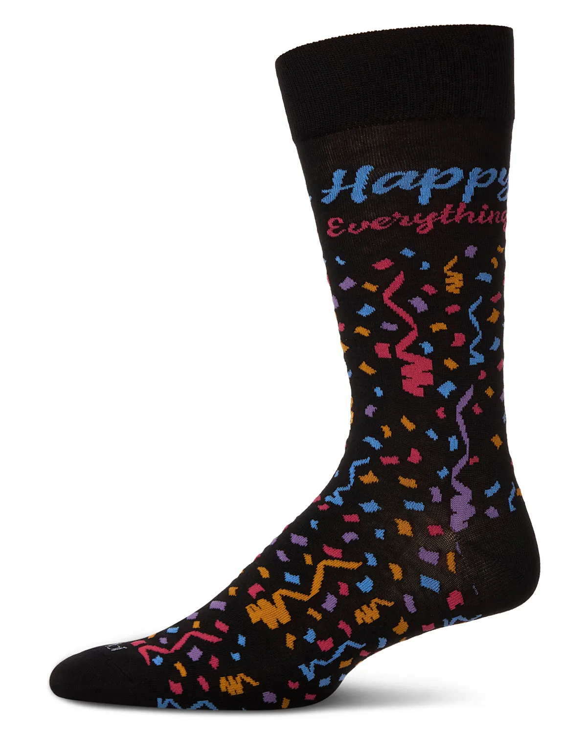 Men's Happy Everything Rayon From Bamboo Crew Socks sold by MeMoi