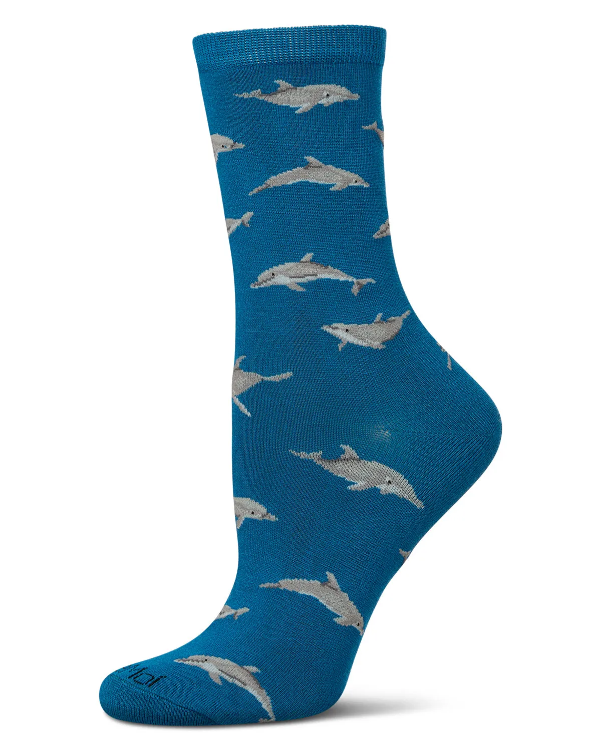 Women's Dolphins Rayon from Bamboo Crew Socks sold by MeMoi