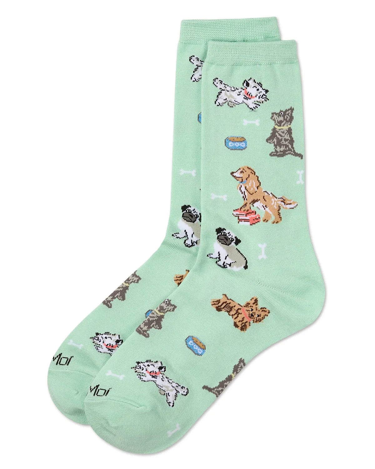 Women's Dogs Rayon From Bamboo Crew Socks sold by MeMoi product image thumbnail 3
