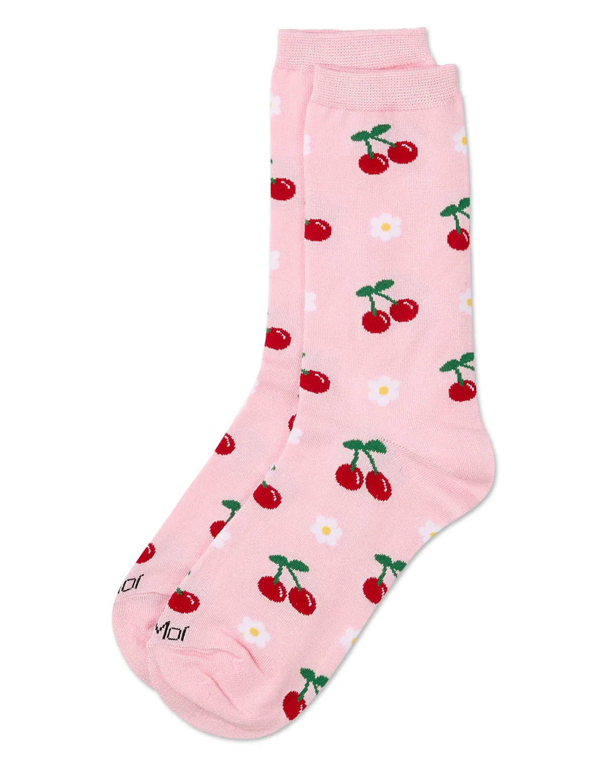 Women's Daisy Cherry Rayon From Bamboo Crew Socks sold by MeMoi product image thumbnail 3