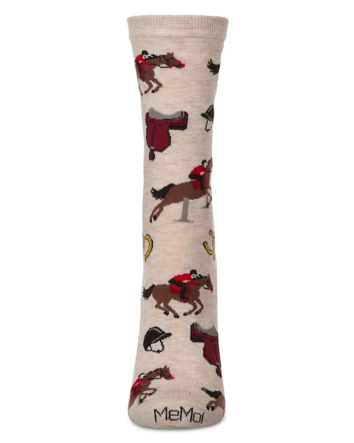 Women's Equestrian Rayon From Bamboo Crew Socks sold by MeMoi product image thumbnail 2