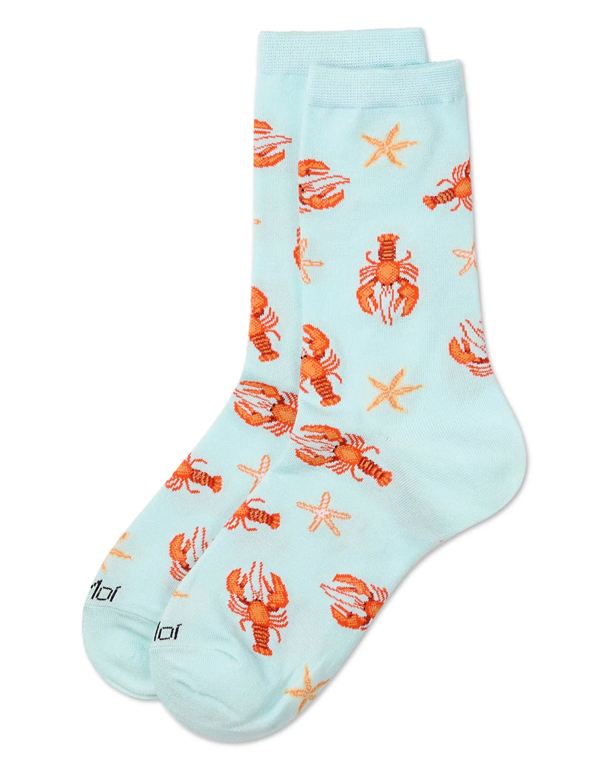 Women's Lobsters Rayon From Bamboo Crew Socks sold by MeMoi product image thumbnail 3
