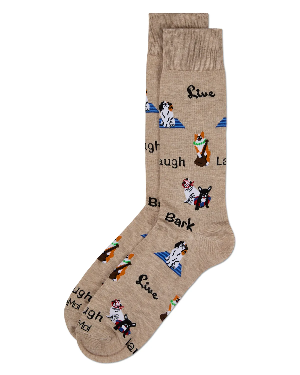 Men's Live Laugh Bark Rayon from Bamboo Crew Socks sold by MeMoi product image thumbnail 3