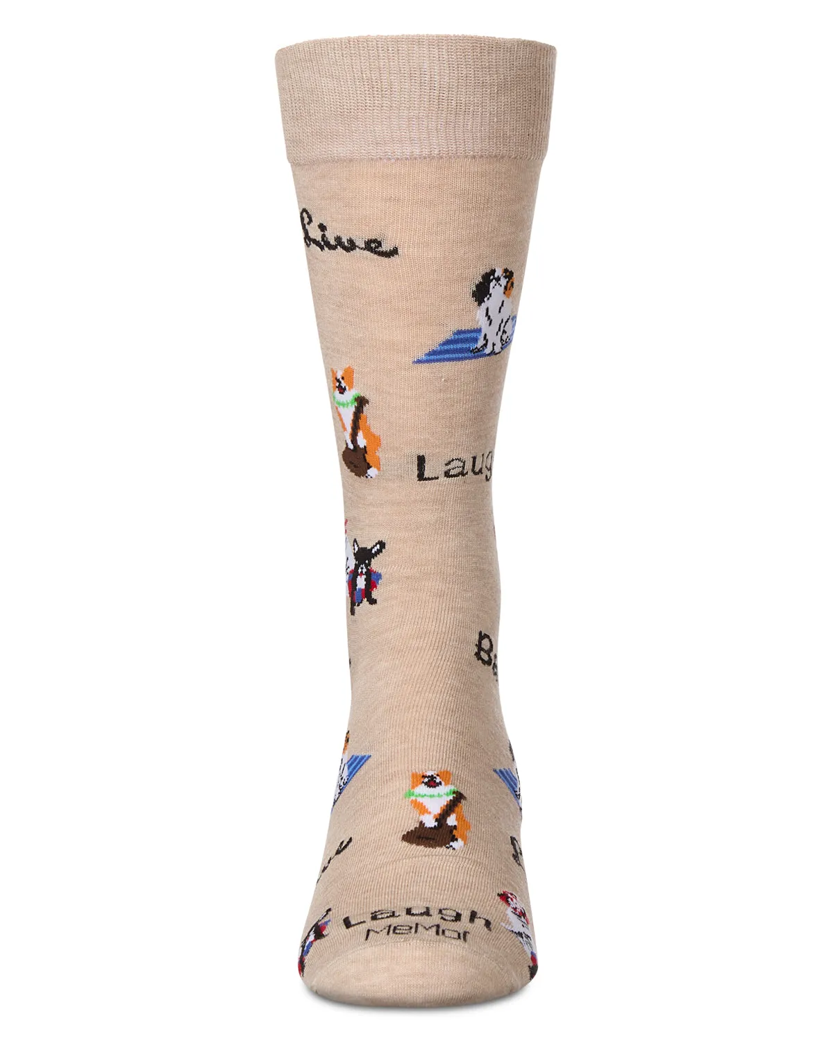Men's Live Laugh Bark Rayon from Bamboo Crew Socks sold by MeMoi product image thumbnail 2