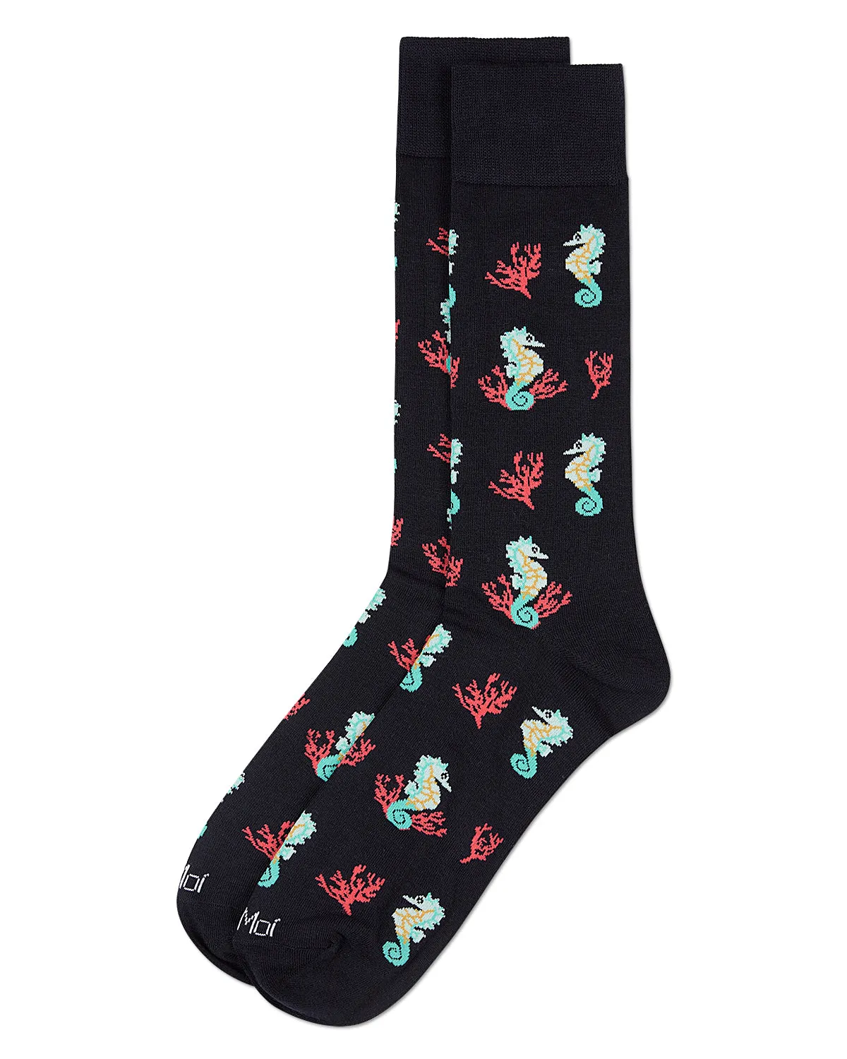 Men`s Seahorses Rayon from Bamboo Crew Socks sold by MeMoi product image thumbnail 3