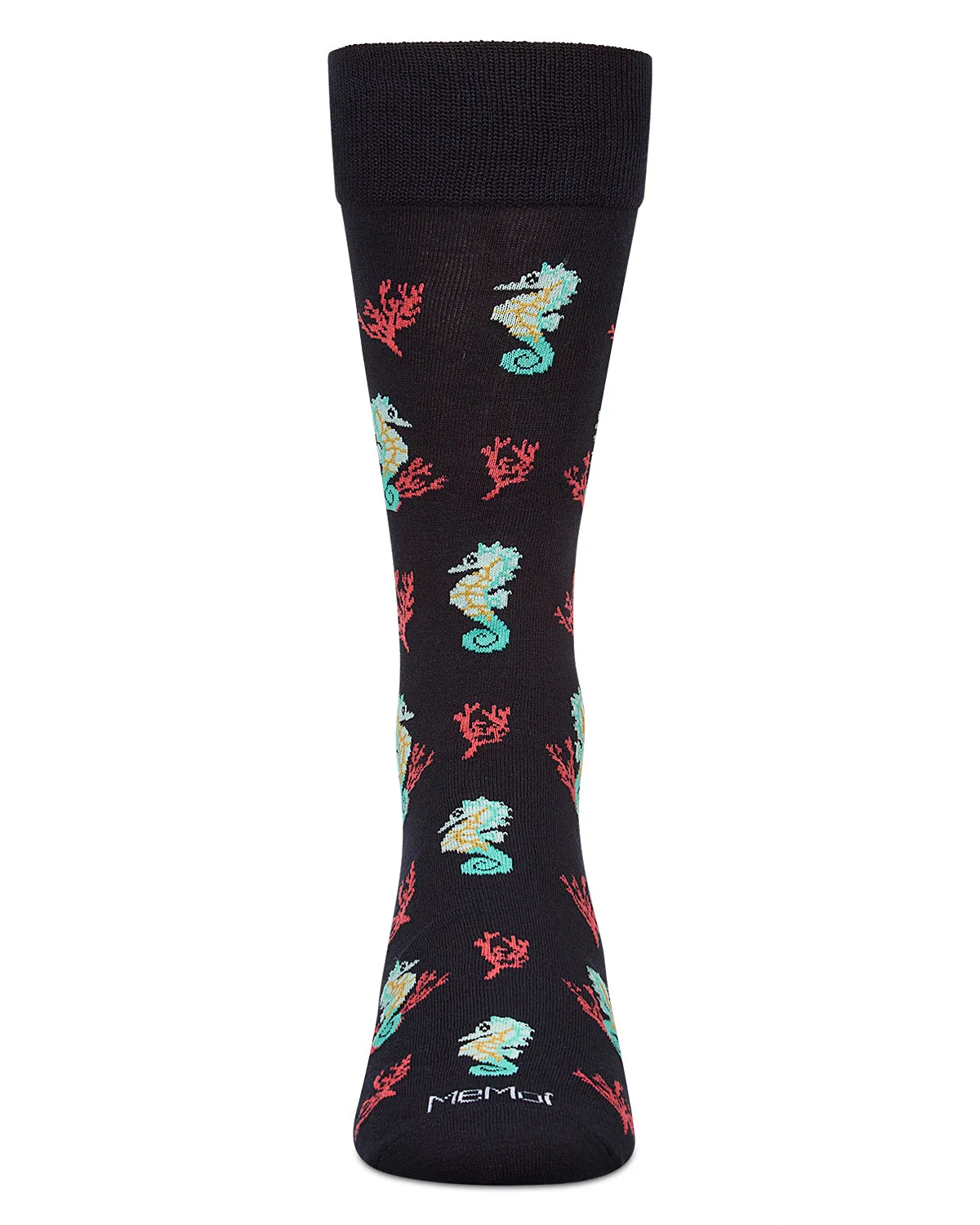 Men`s Seahorses Rayon from Bamboo Crew Socks sold by MeMoi product image thumbnail 2