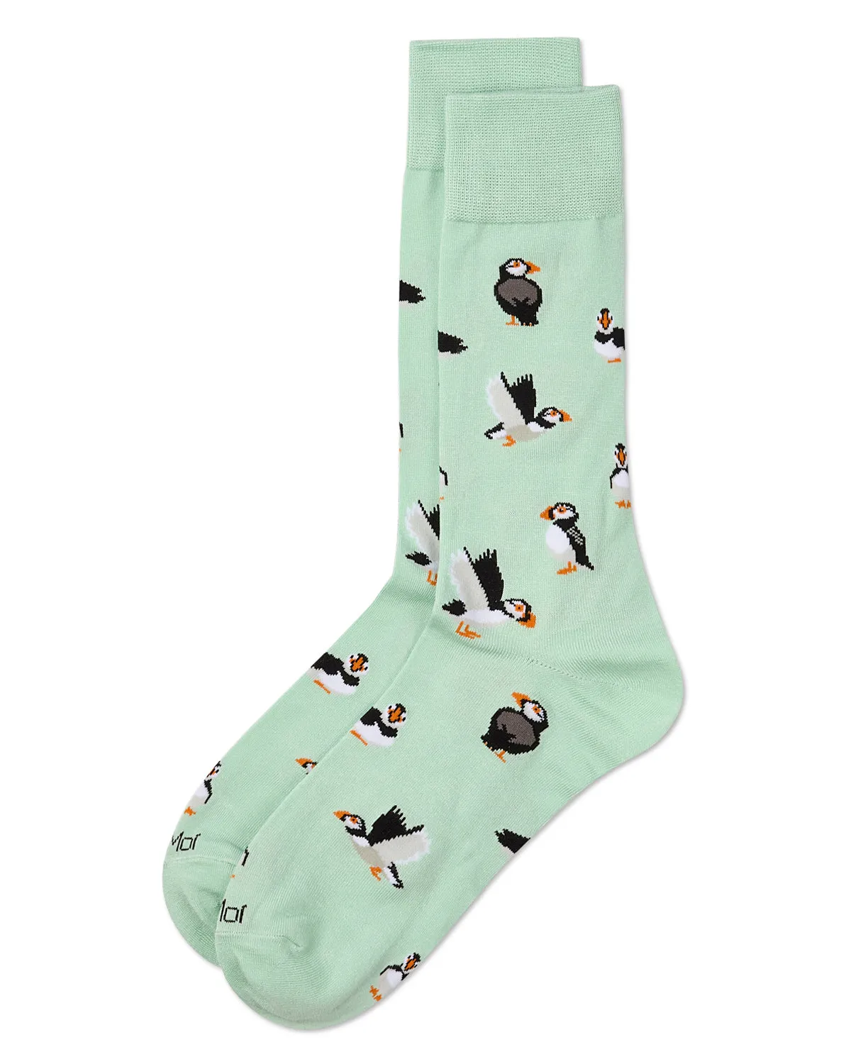 Men's Puffin Birds Rayon from Bamboo Crew Socks sold by MeMoi product image thumbnail 3