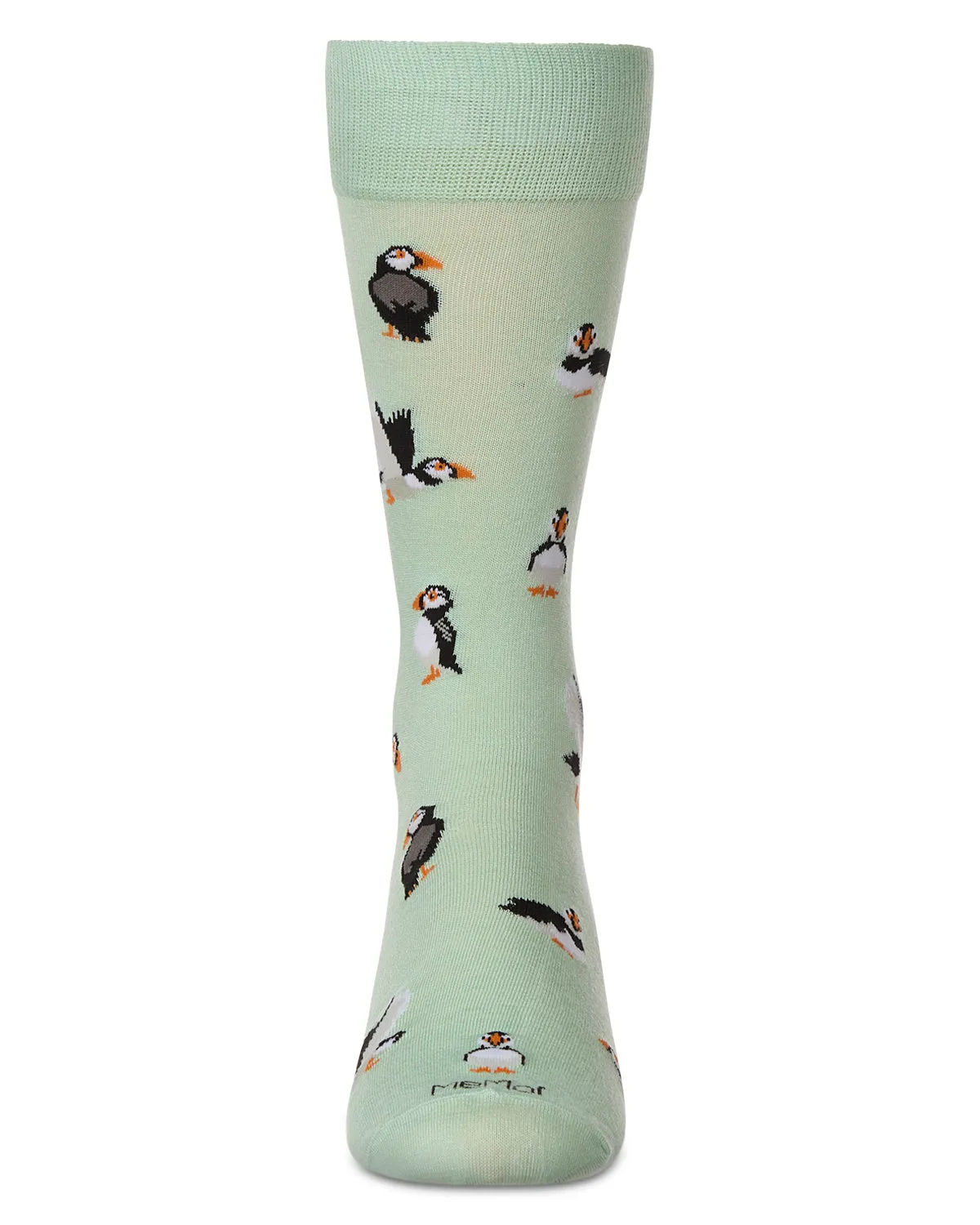 Men's Puffin Birds Rayon from Bamboo Crew Socks sold by MeMoi product image thumbnail 2