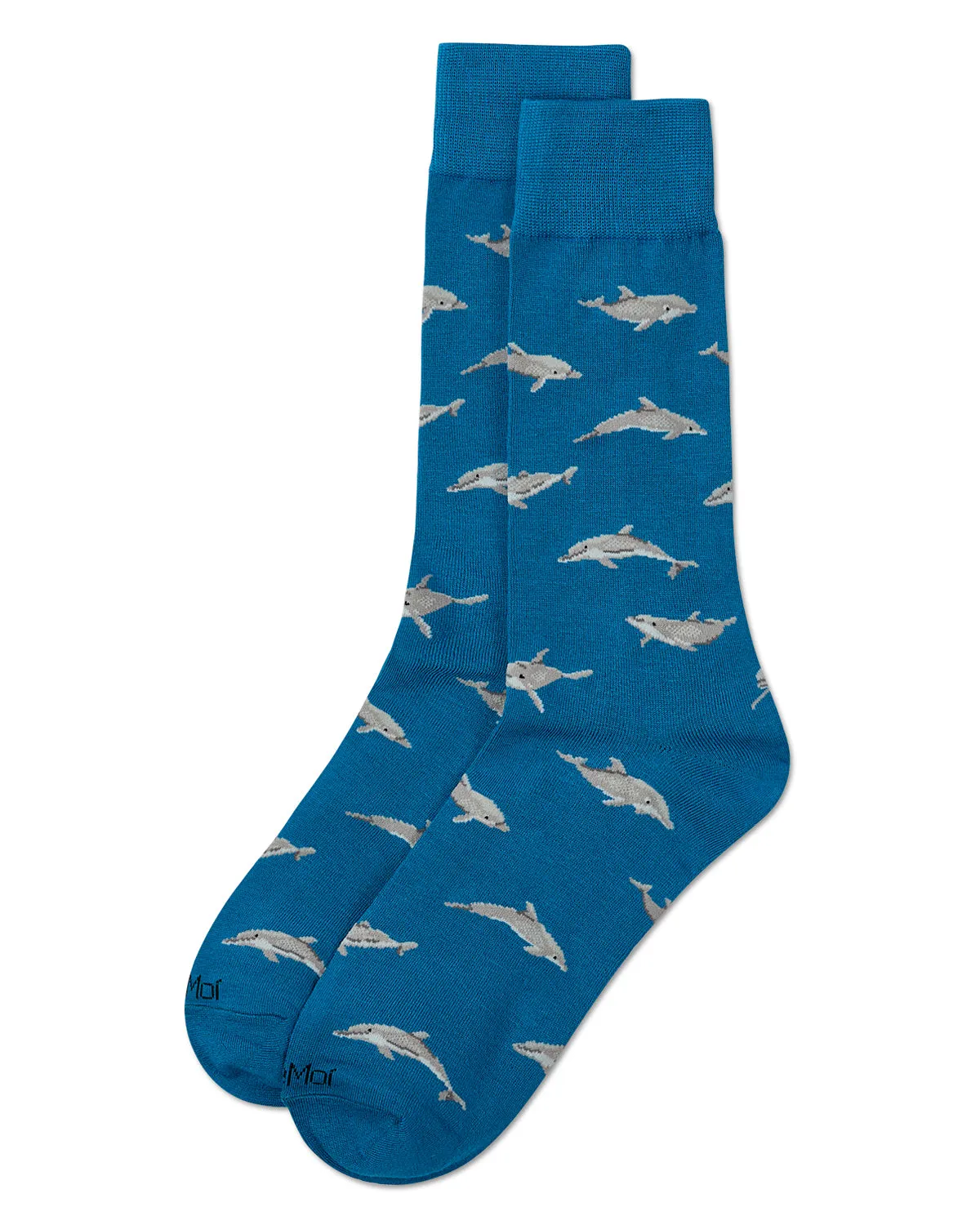 Men`s Dolphins Rayon from Bamboo Crew Socks sold by MeMoi product image thumbnail 3
