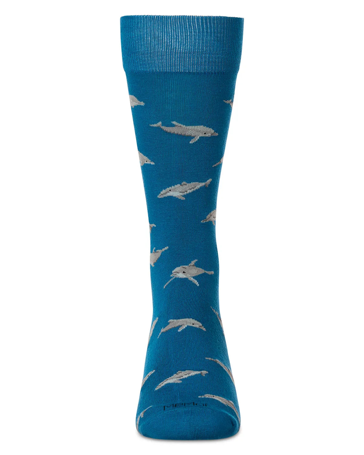 Men`s Dolphins Rayon from Bamboo Crew Socks sold by MeMoi product image thumbnail 2
