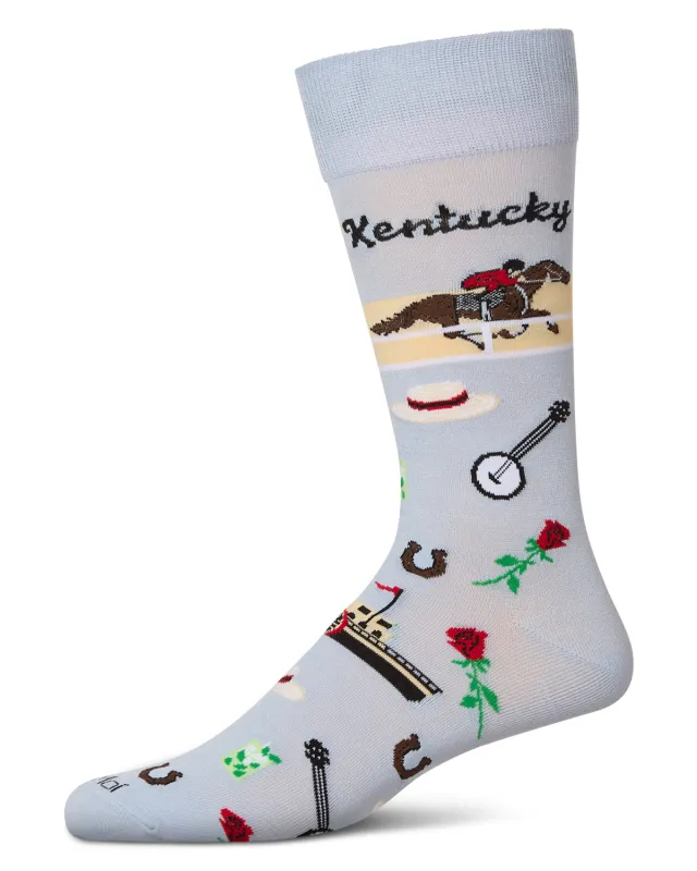 Men's Kentucky Rayon From Bamboo Crew Socks sold by MeMoi