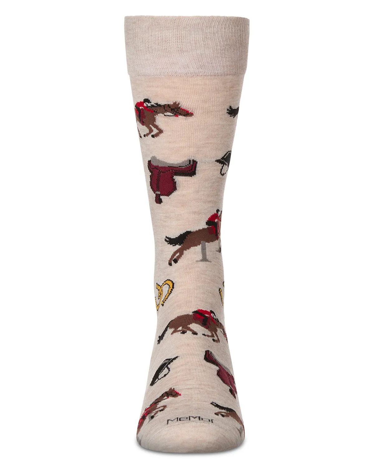 Men's Equestrian Rayon From Bamboo Crew Socks sold by MeMoi product image thumbnail 2