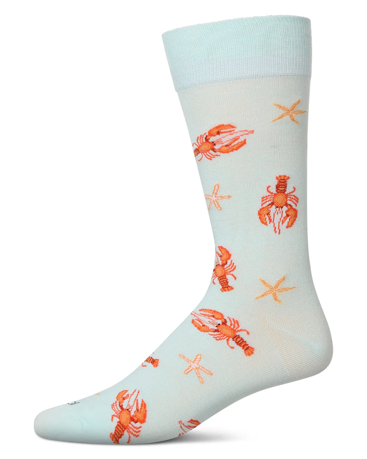 Men's Lobster Rayon From Bamboo Crew Socks sold by MeMoi