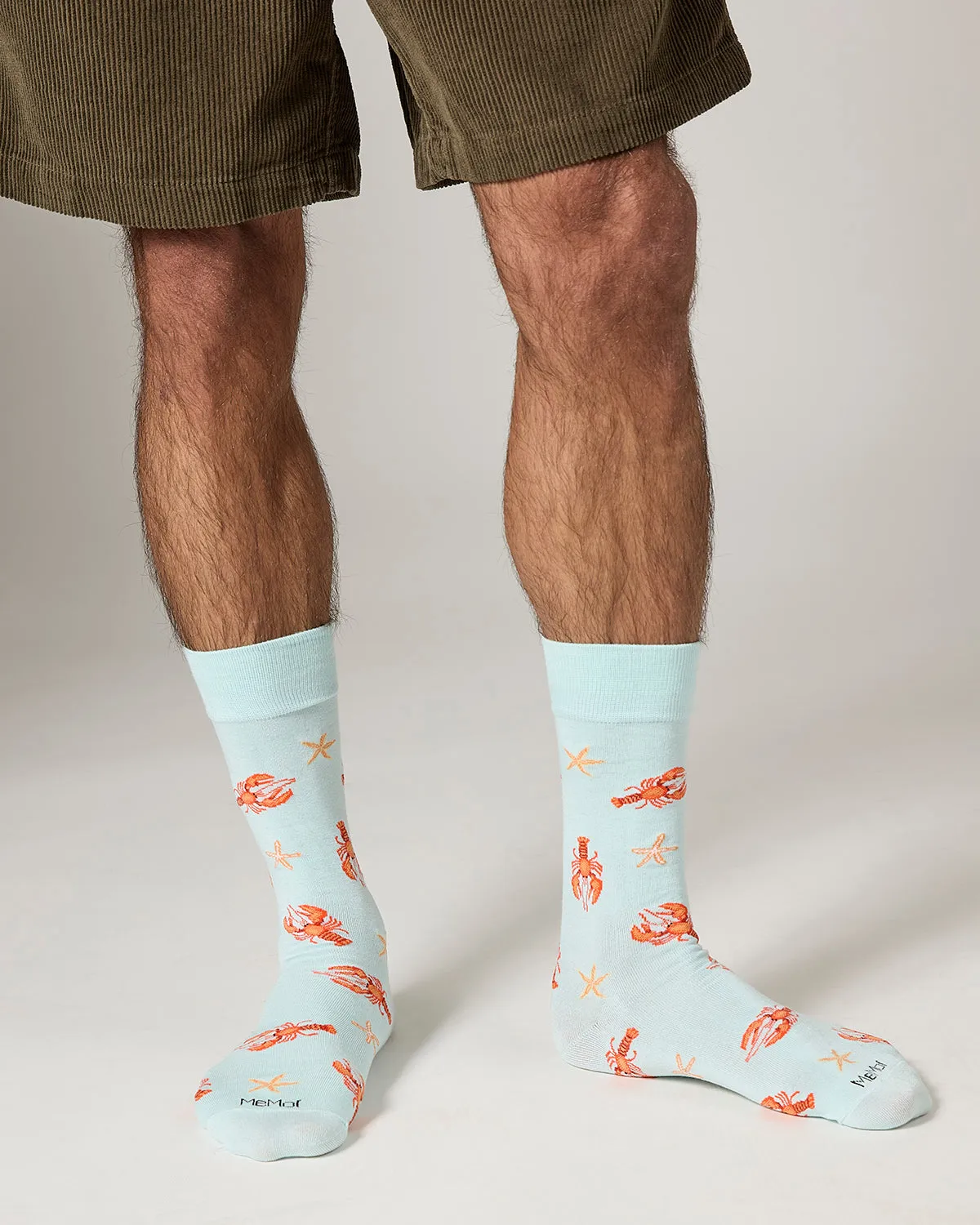 Men's Lobster Rayon From Bamboo Crew Socks sold by MeMoi product image thumbnail 4