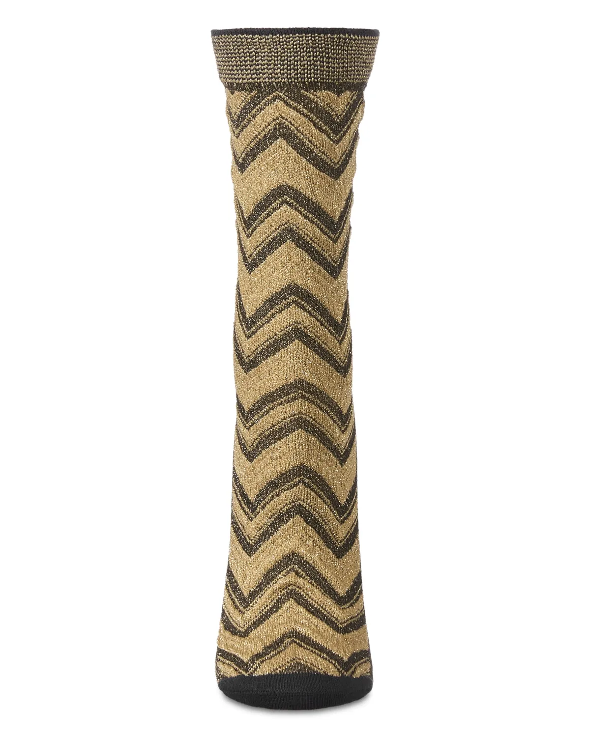Women's Shimmer Chevron Crew Socks sold by MeMoi product image thumbnail 4