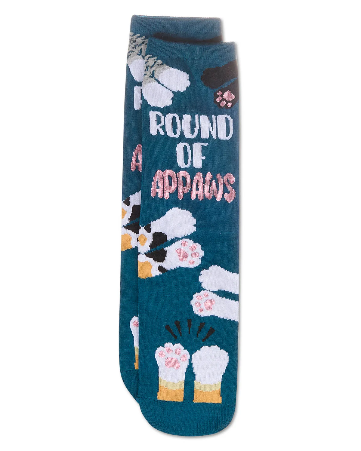 Round Of Appaws Greeting Card Crew Socks sold by MeMoi product image thumbnail 3