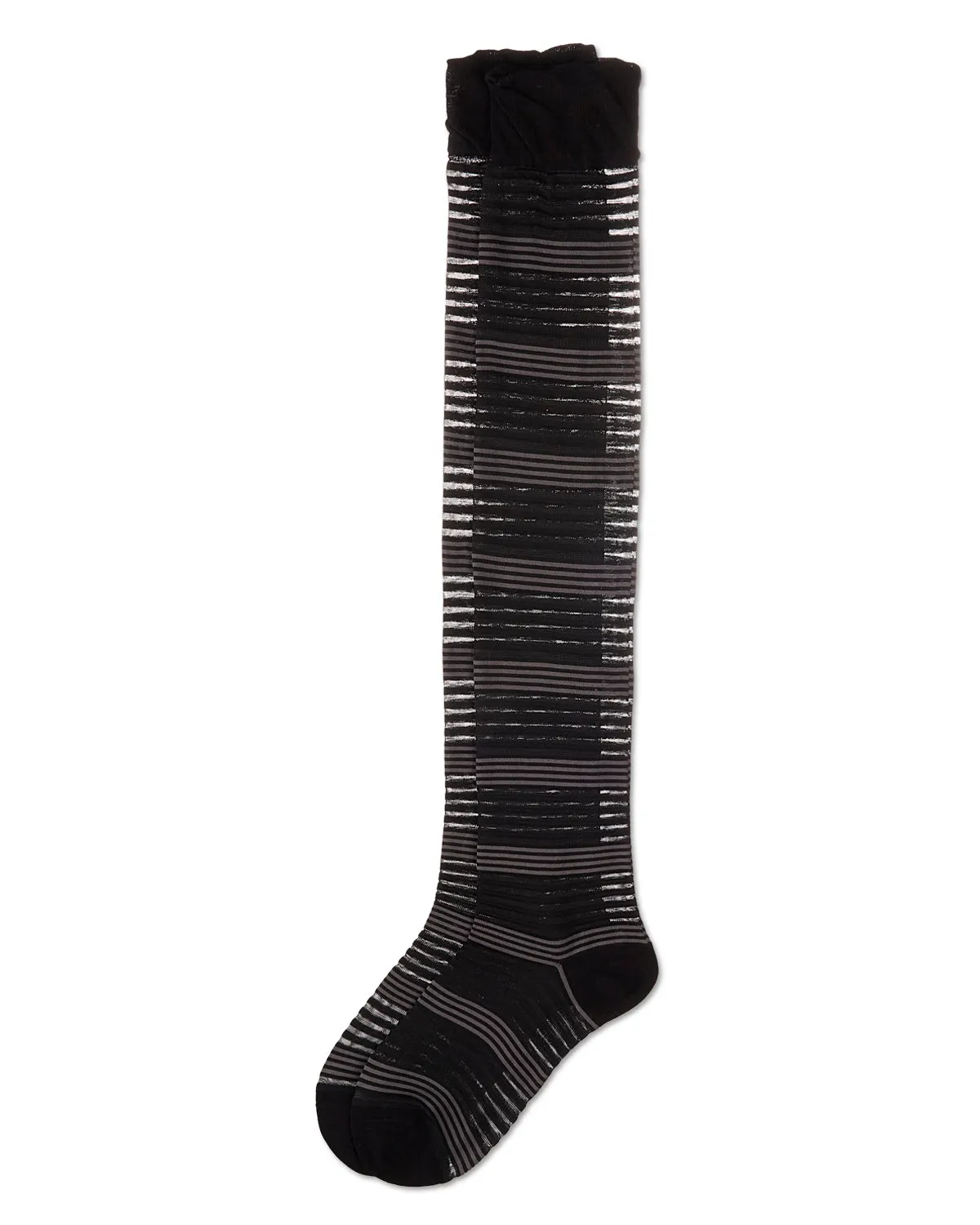 Women's Variegated Sheer Stripe Over The Knee Socks sold by MeMoi product image thumbnail 5