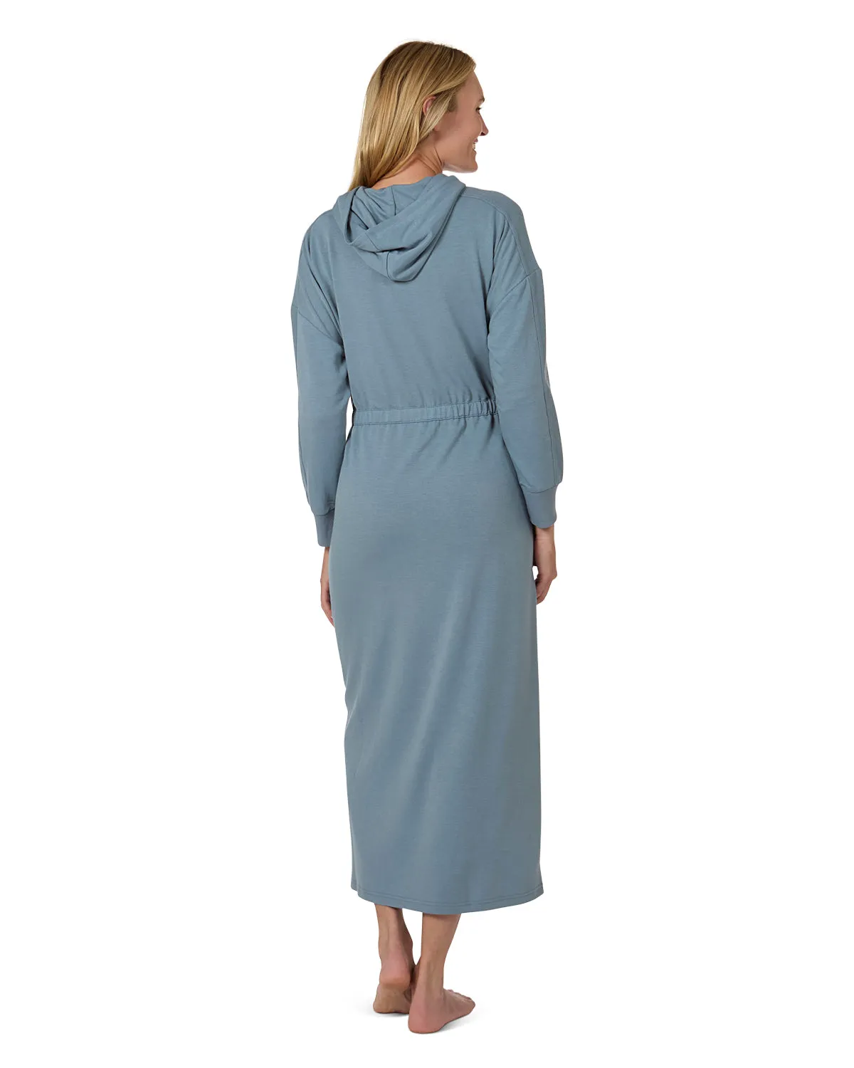 Women's Hooded Step-In Half-Zip Robe sold by MeMoi product image thumbnail 3