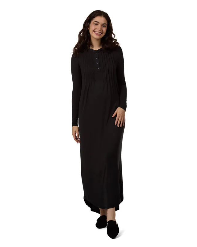 Women's Stretch Modal Pintucked Nightgown sold by MeMoi