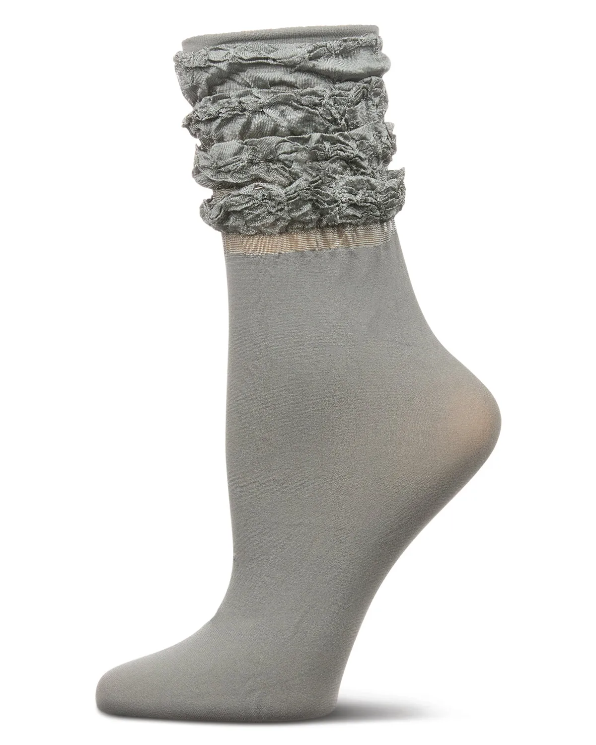 Women's Scrunchy Ruffle Anklet Socks sold by MeMoi product image thumbnail 2