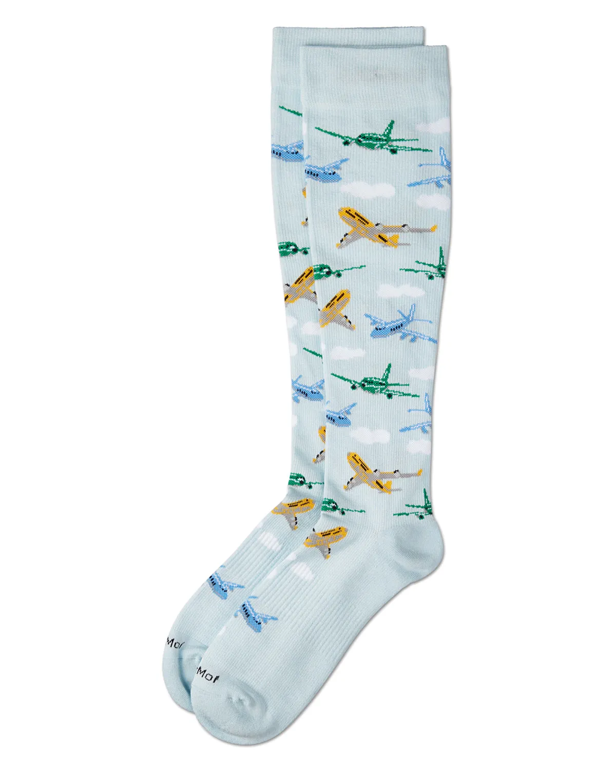 Airplanes 8-15 mmHg Graduated Bamboo Compression Socks sold by MeMoi product image thumbnail 3