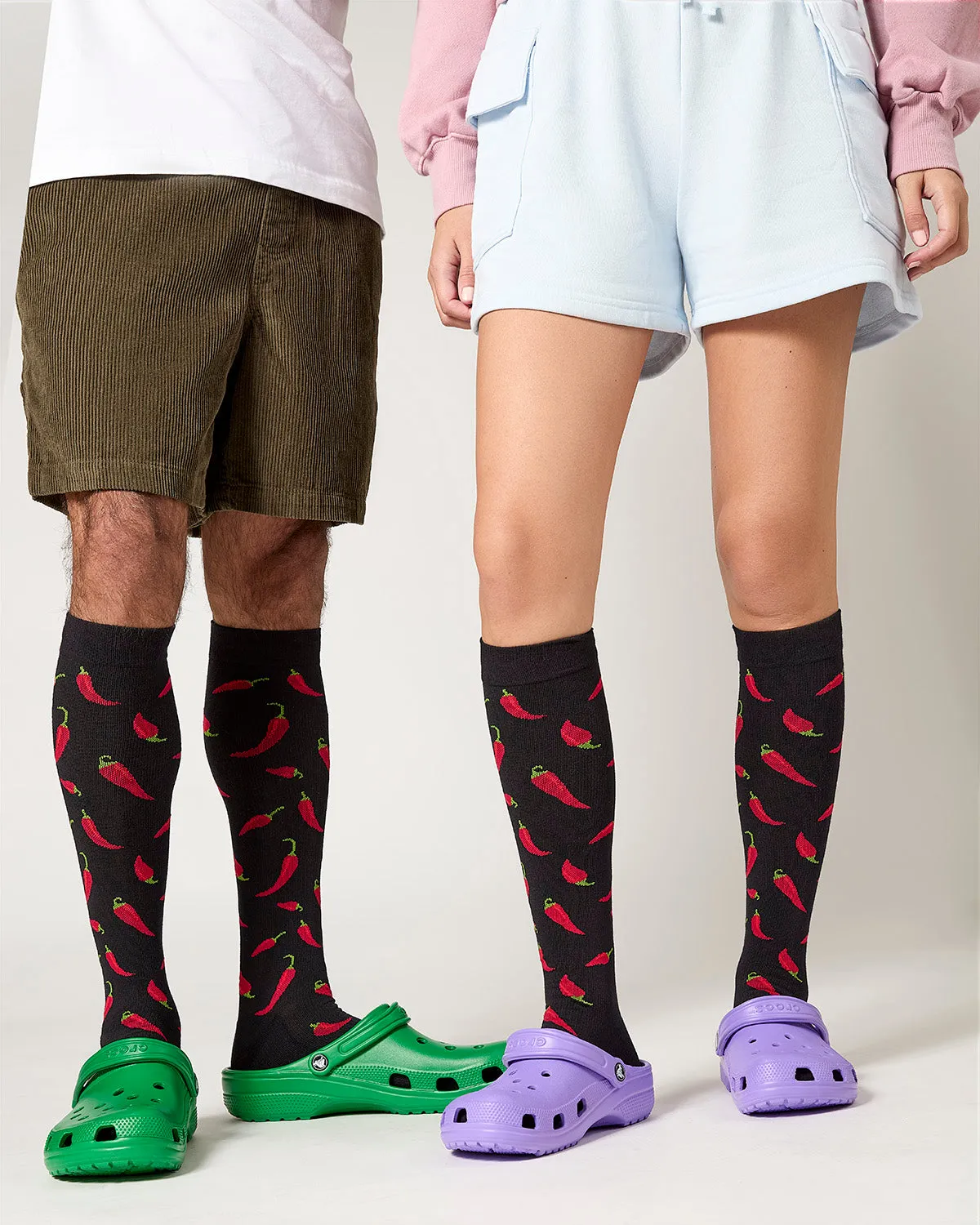 Chili Pepper 8-15 mmHg Graduated Bamboo Compression Socks sold by MeMoi product image thumbnail 4
