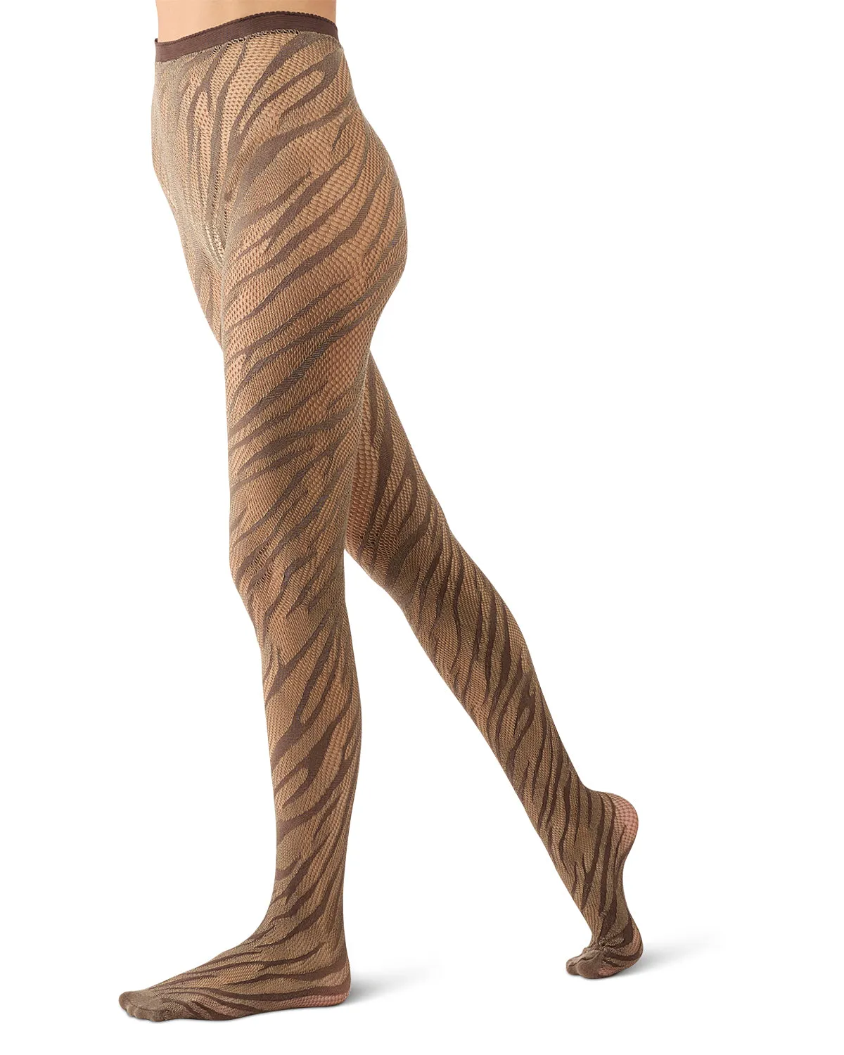 Women's Zebra-Patterned Sheer Net Tights sold by MeMoi product image thumbnail 4